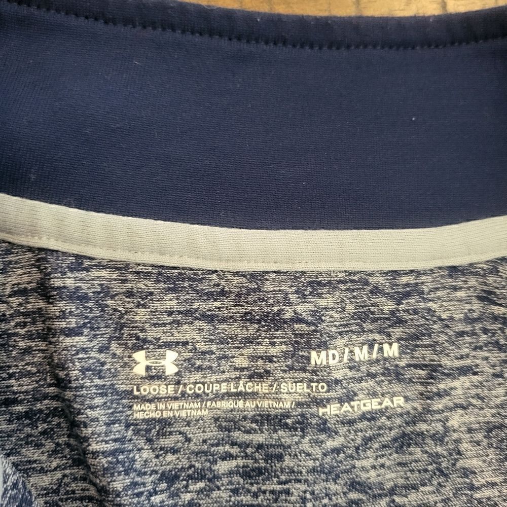 Under Armour Partial Zip Blue Jacket Medium - Picture 3 of 5